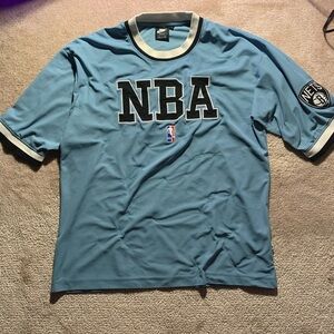 2000s warm up Nike NBA Blue and Black Men's Jersey
